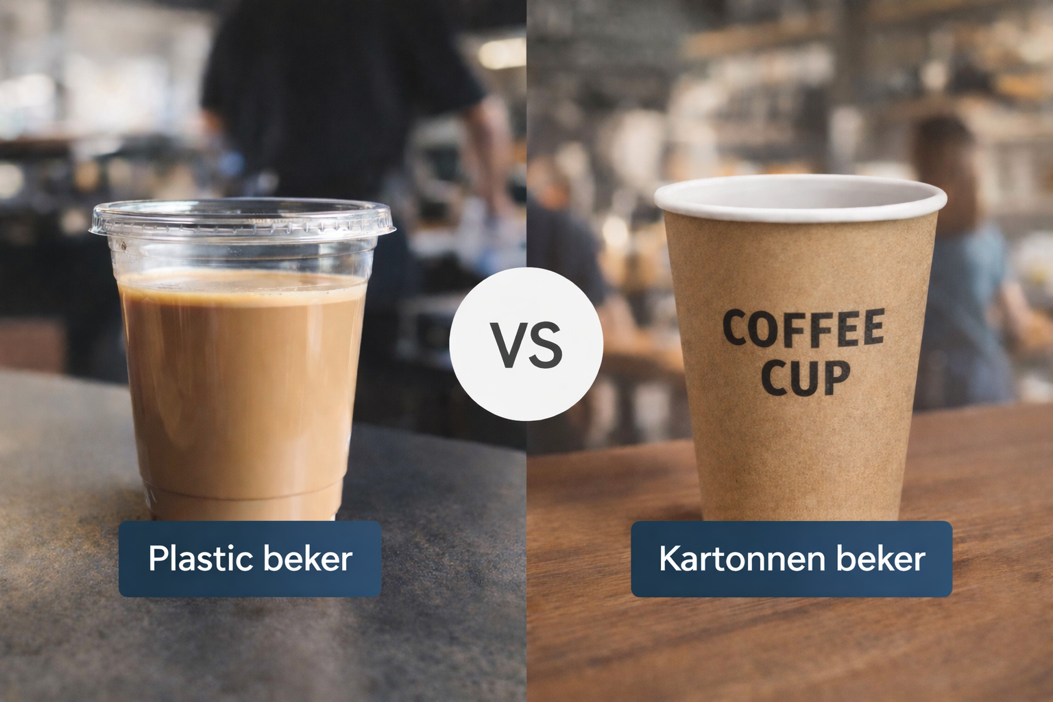 Plastic beker versus kartonnen beker voor horeca – duurzame keuze voor koffiebekers to go
