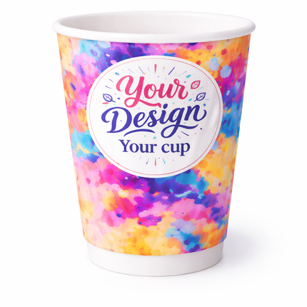 12 oz (360 ml) Double-Wall Ripple Paper Coffee Cup