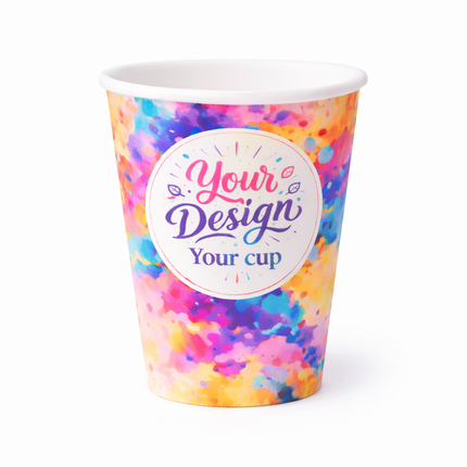 7 oz (180 ml) Bedrukte Kartonnen Koffiebeker