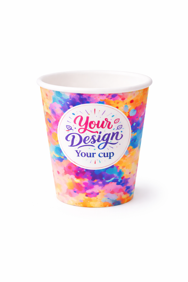 6 oz (150 ml) Bedrukte Kartonnen Koffiebeker