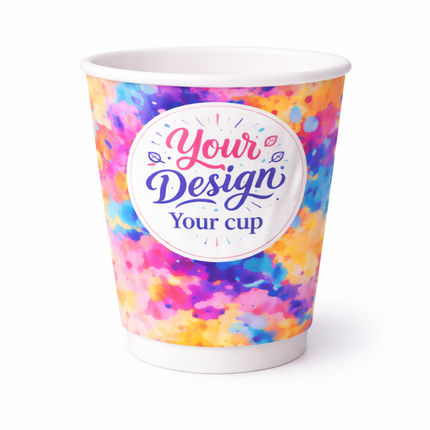 8 oz (240 ml) Double-Wall Ripple Paper Coffee Cup