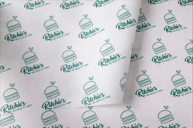 Bedrucktes fettdichtes Papier