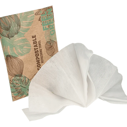 Biologisch abbaubare Erfrischungstücher Zitrone