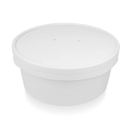 Deckel Schale 500-1000 ml Ø148 mm Weiß BIO