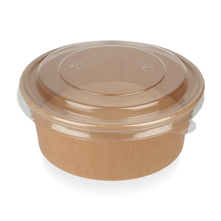 Deckel Schale 500-1000 ml Ø148 mm Transparent PET (Nicht stapelbar)