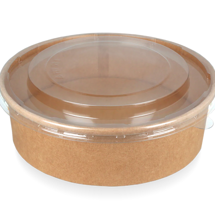 Deksel Bowl 900-1300 ml Ø184 mm Stapelbaar Transparant PET