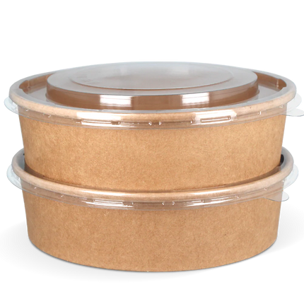 Deksel Bowl 900-1300 ml Ø184 mm Stapelbaar Transparant PET