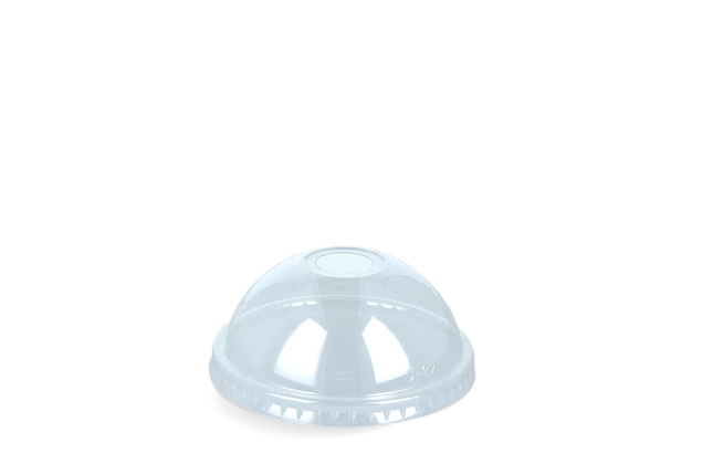 Lid for Ice Cream Cup Dome with Hole Ø92 mm PET