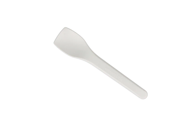 Reusable Ice Cream Spoon BIO 100 mm CPLA White