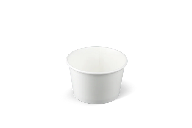 Ice cream cup 120 ml Ø78 mm 4oz Cardboard White