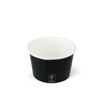 Eisbecher 120 ml Ø78 mm 4 oz Karton Schwarz