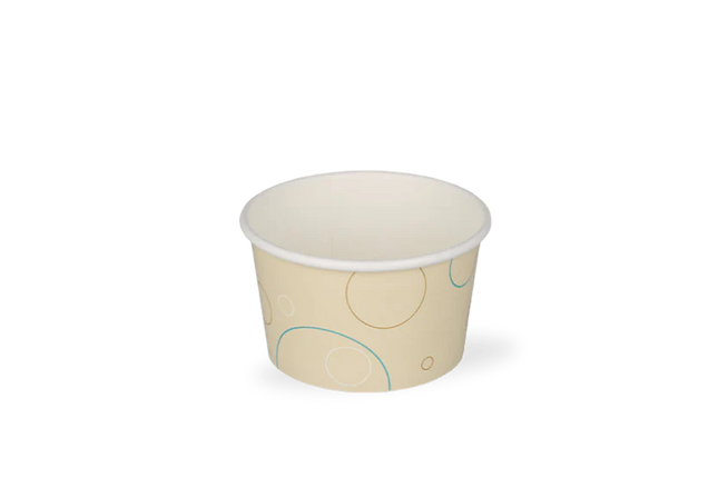 Ice cream cup 150 ml Ø90 mm 6oz Cardboard Bubbles
