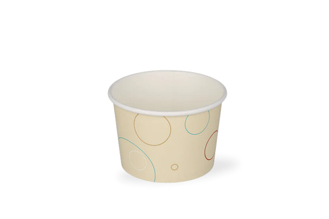 Ice cream cup 240 ml Ø90 mm 8oz Bubbles Cardboard