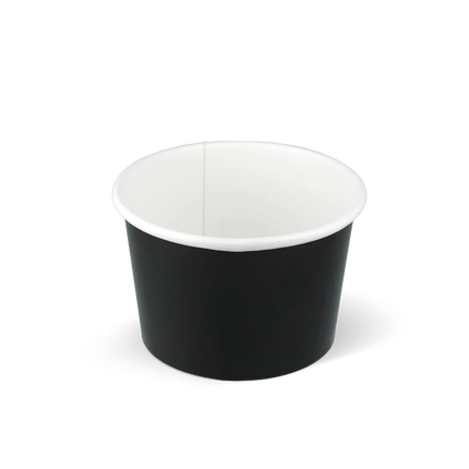 Ice Cream Cup 240 ml Ø90 mm 8oz Cardboard Black