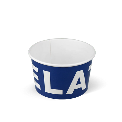 Eisbecher GELATO 240 ml Ø92 mm 8oz Karton Blau