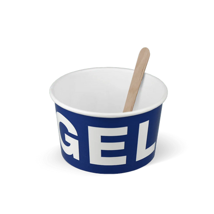 Eisbecher GELATO 240 ml Ø92 mm 8oz Karton Blau