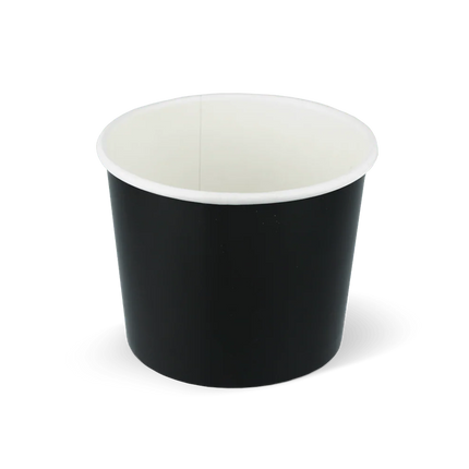 Eisbecher 300 ml Ø90 mm 10oz Karton Schwarz