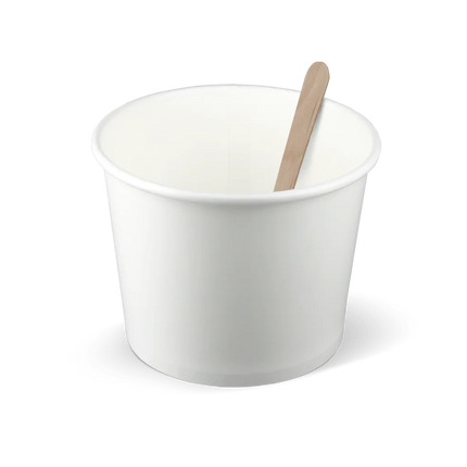 Eisbecher 360 ml Ø106 mm 12oz Karton Weiß
