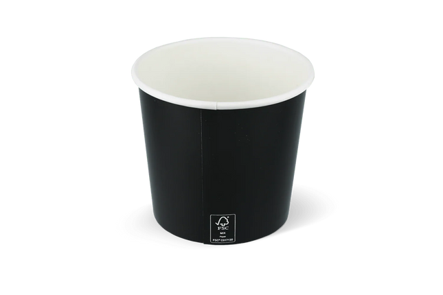 Ice Cream Cup 360 ml Ø90 mm 12oz Cardboard Black