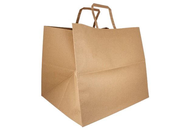 Paper Pizza Bags Extra Large Kraft 110 gr 36.5x33x32 cm