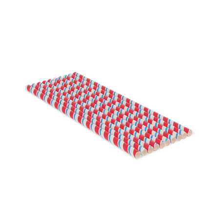 Papierstrohhalme BIO 230 x 8 mm Farbenmix