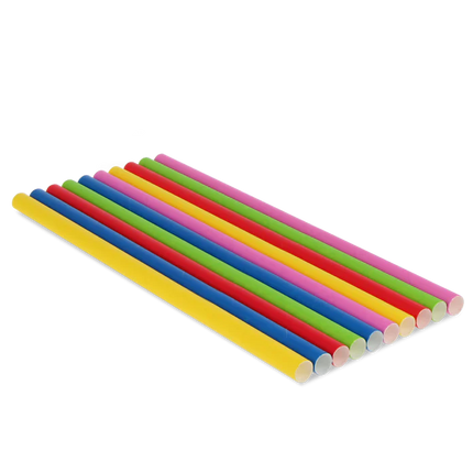 Papierstrohhalme BIO 240 x 10 mm Farbenmix