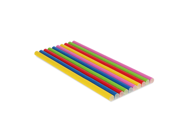 Paper Straws BIO 240 x 10 mm Mixed Colors