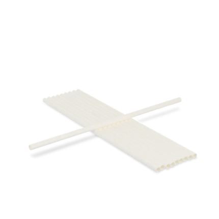 Paper Straws BIO 200 x 6 mm White