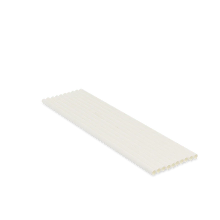 Paper Straws BIO 200 x 6 mm White