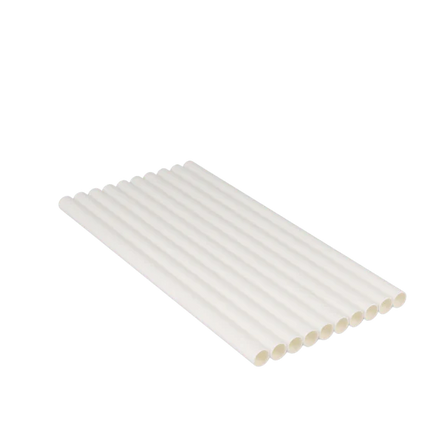Paper straws 210 x 10 mm White