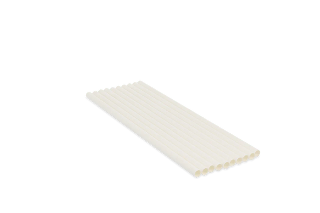 Paper Straws BIO 230 x 8 mm White