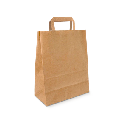 Paper Bags Small Kraft Recycled 70 gr. 22x10x28 cm