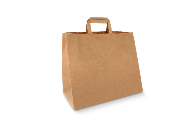 Paper Bags Large Kraft Recycled 70 gr. 32x16x27 cm