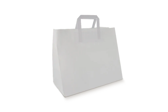 Paper Bags Large White 90 gr. 32x17x29 cm