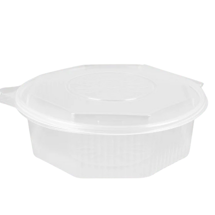 Ripboxx Salatschale mit Klappdeckel 1500 ml Transparent