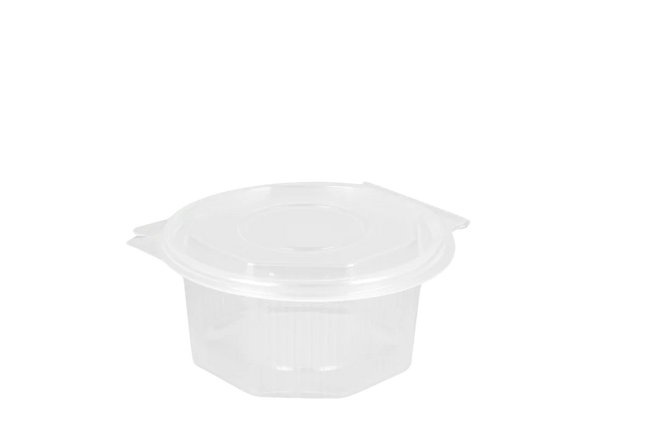 Ripboxx Salatbecher mit Klappdeckel 500 ml Transparent