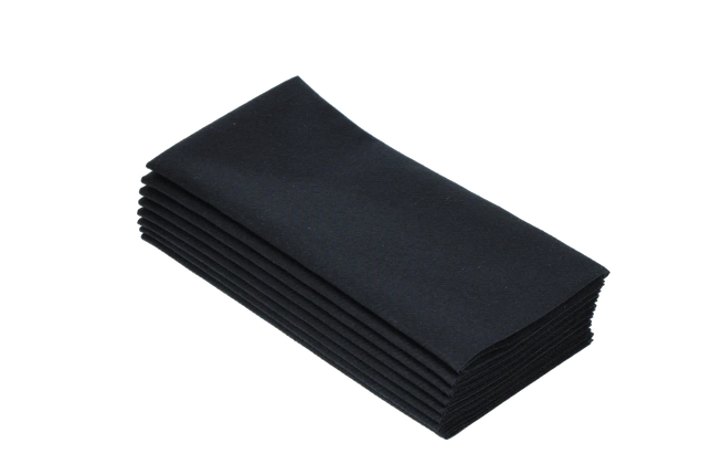 Airlaid Napkins 40 x 40 cm Black BIO 1/8 Fold