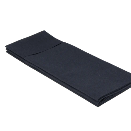 Airlaid Servietten Besteckfalz 32 x 40 cm Schwarz