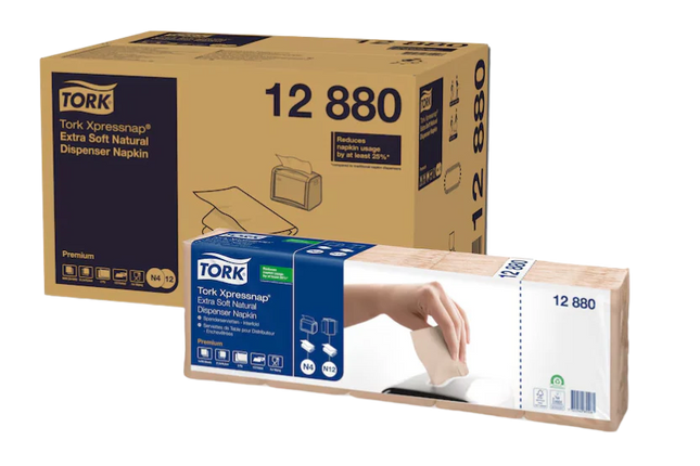 Tork Xpressnap® Dispenser Napkins N4 12880 2-Ply Extra Soft
