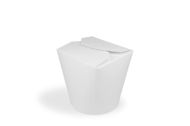 Wok to Go Cup 26oz 750 ml Cardboard White