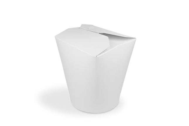 Wok to Go Cup 32oz 1000 ml Cardboard White