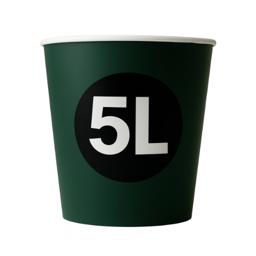 5 liter bedrukte kartonnen bucket met eigen ontwerp – Cuppix
