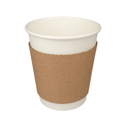 Biologisch afbreekbare sleeve voor 230 ml kartonnen koffiebeker – Cuppix