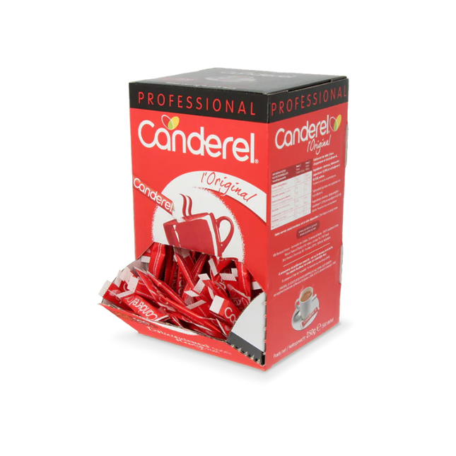 Canderel zoetstof sticks 0,5 g in dispenserbox – 500 stuks – Cuppix