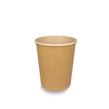 Kraft kartonnen espressobeker 120 ml (4 oz) met natuurlijke uitstraling – Cuppix