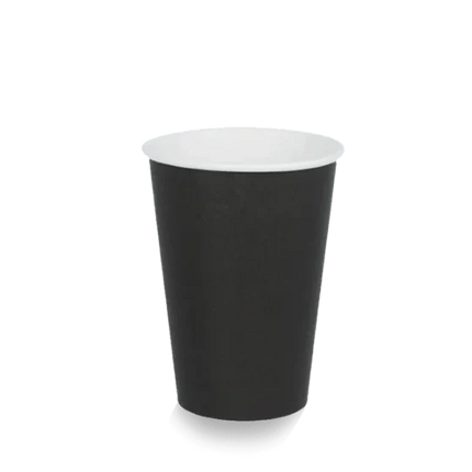 Zwarte kartonnen koffiebeker 180 ml van FSC Mix karton – Cuppix