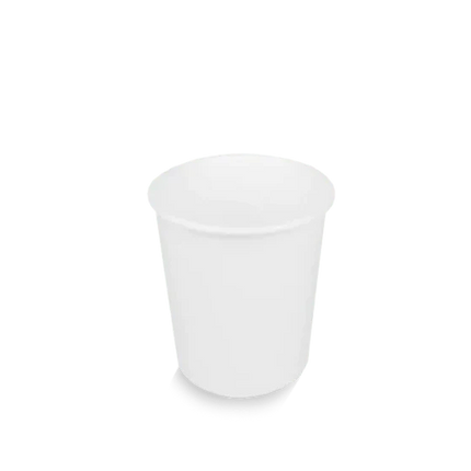 Witte kartonnen koffiebeker 150 ml (6 oz) voor koffie en espresso – Cuppix