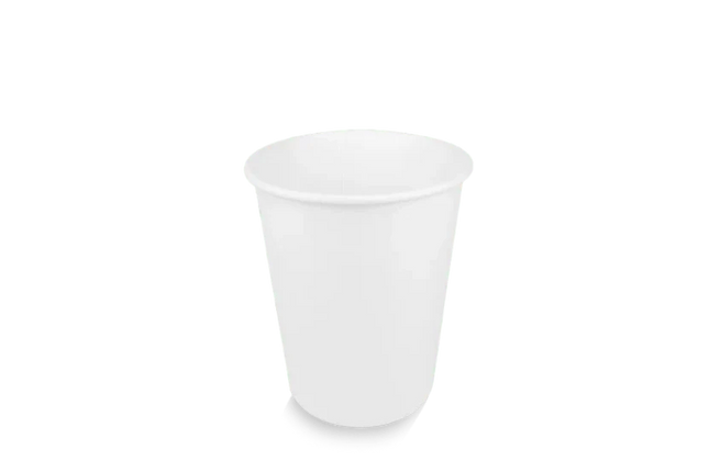 Witte kartonnen koffiebeker 230 ml (8 oz) voor cappuccino en grotere koffies – Cuppix