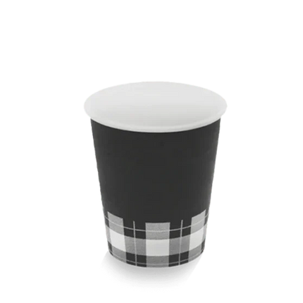 Zwarte kartonnen koffiebeker 230 ml (8 oz) voor cappuccino – Cuppix