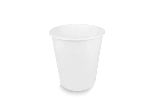 Witte kartonnen koffiebeker 300 ml (10 oz) voor cappuccino en latte – Cuppix